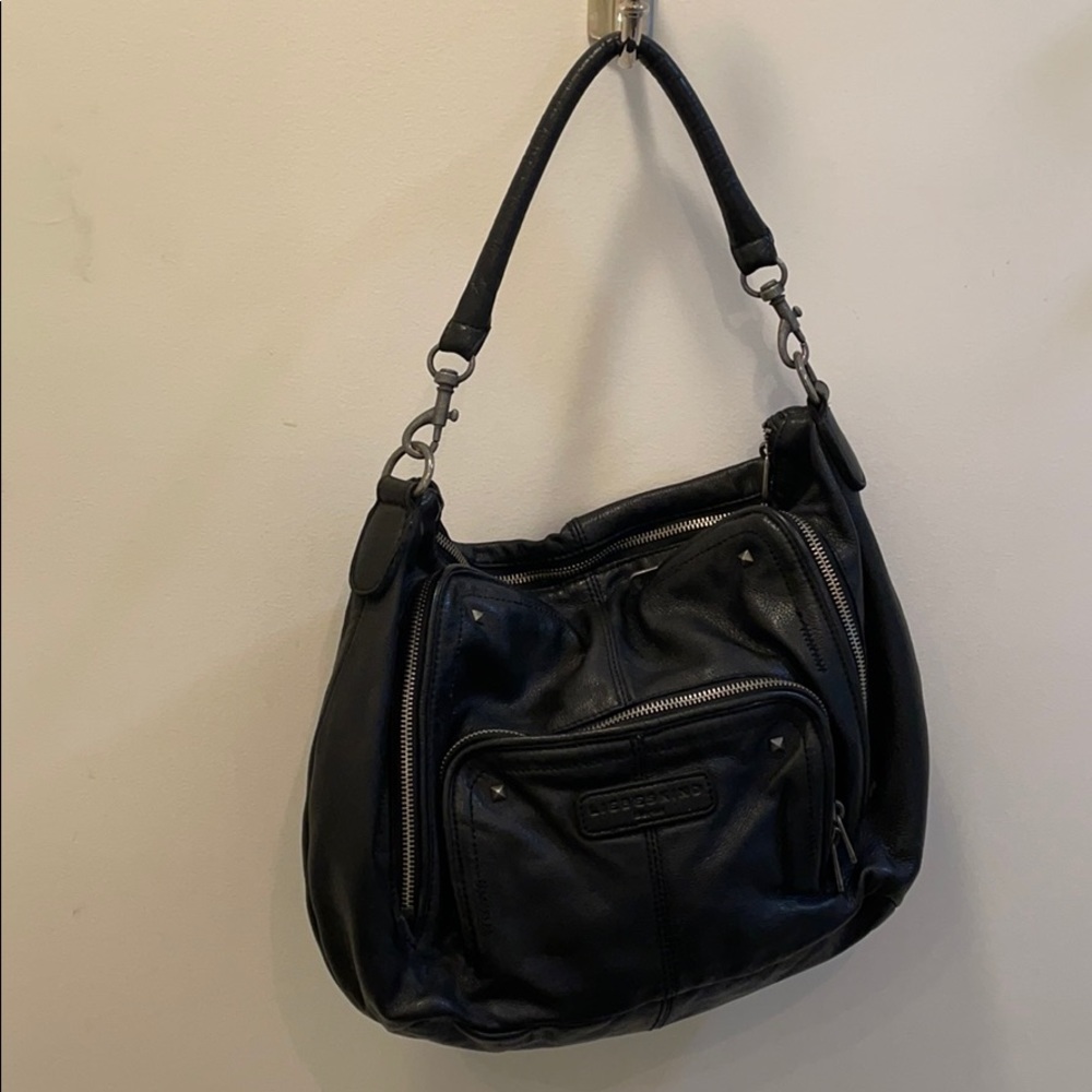 Authentic LIEBESKIND black leather bag